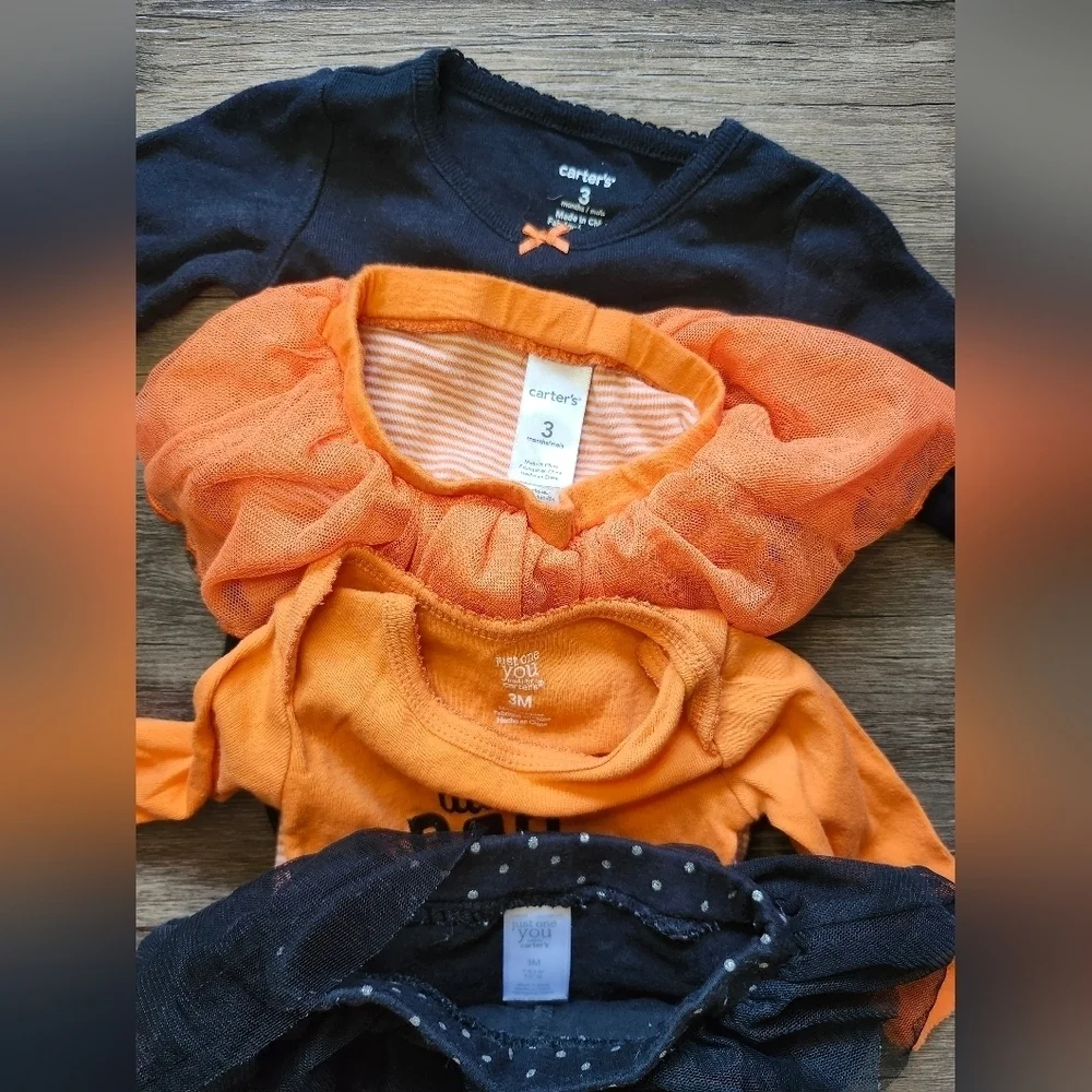 Carter's 3 Month Halloween Baby Outfit Bundle